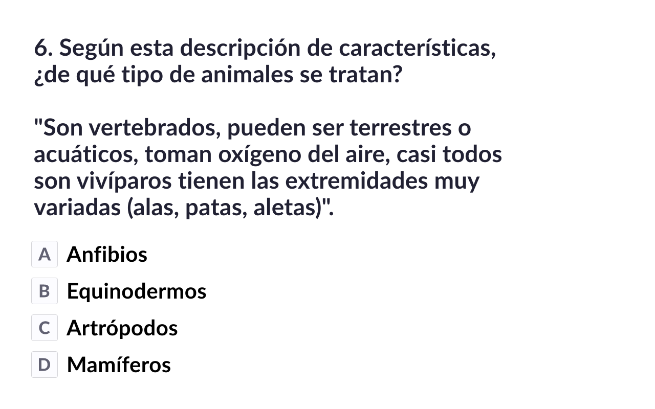 los seres vivos – Plickers