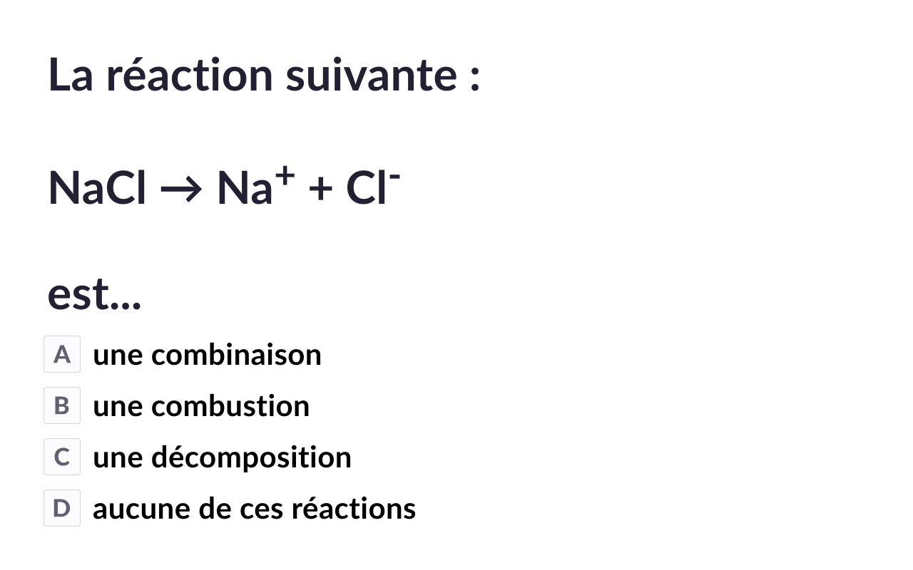 Reaction chimique – Plickers, image size:1280x800